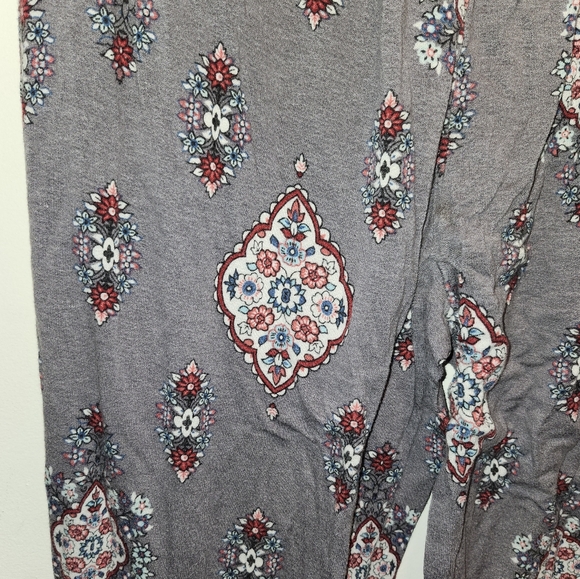 Bohemian Pink Republic Lounge Pants Size Large Soft and Stretchy with Drawstring - Picture 4 of 6